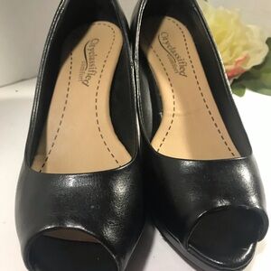Classified Black Peep Toe Women's Shoes